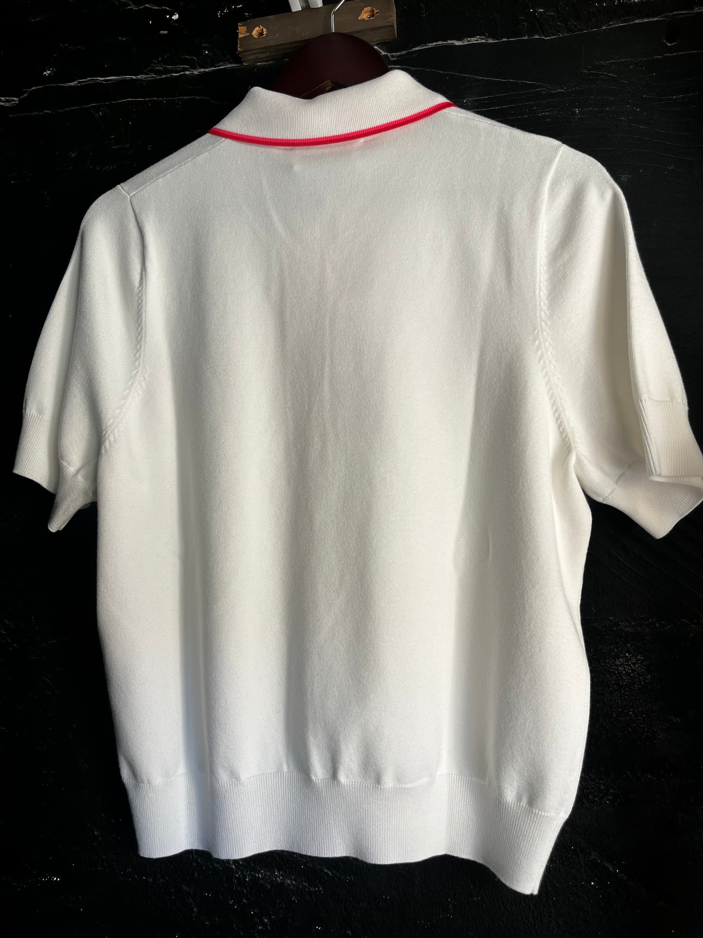 Polo Bianca con Fiocco Hight Polo with a Bow di ESSENTIEL ANTWERP