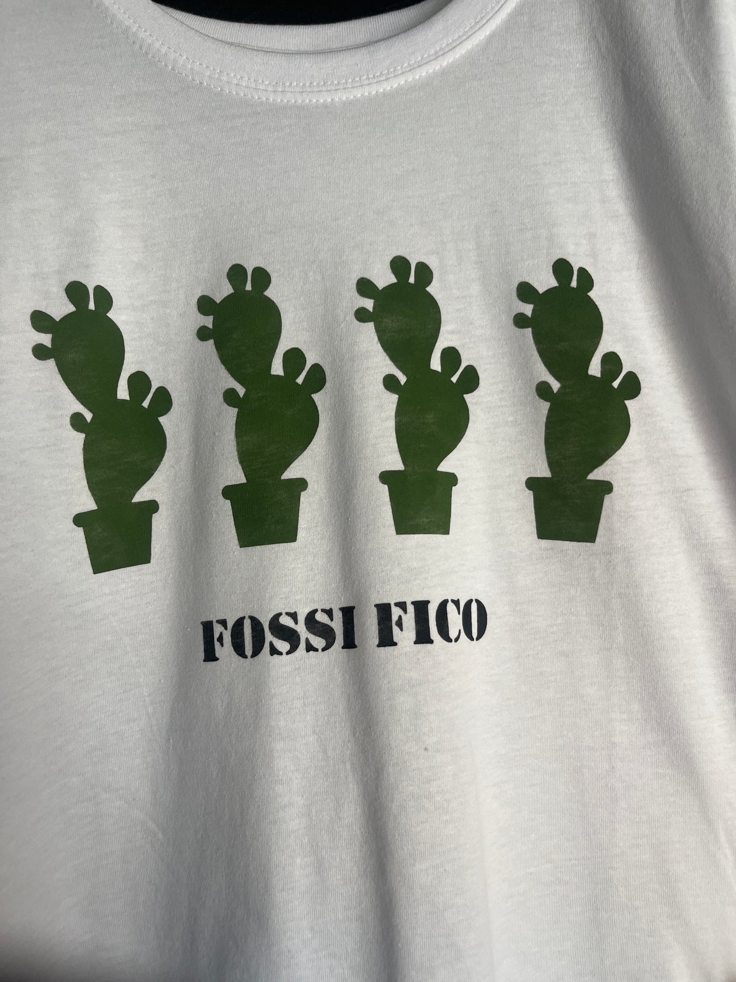 "Fossi fico" T-shirt unisex in cotone