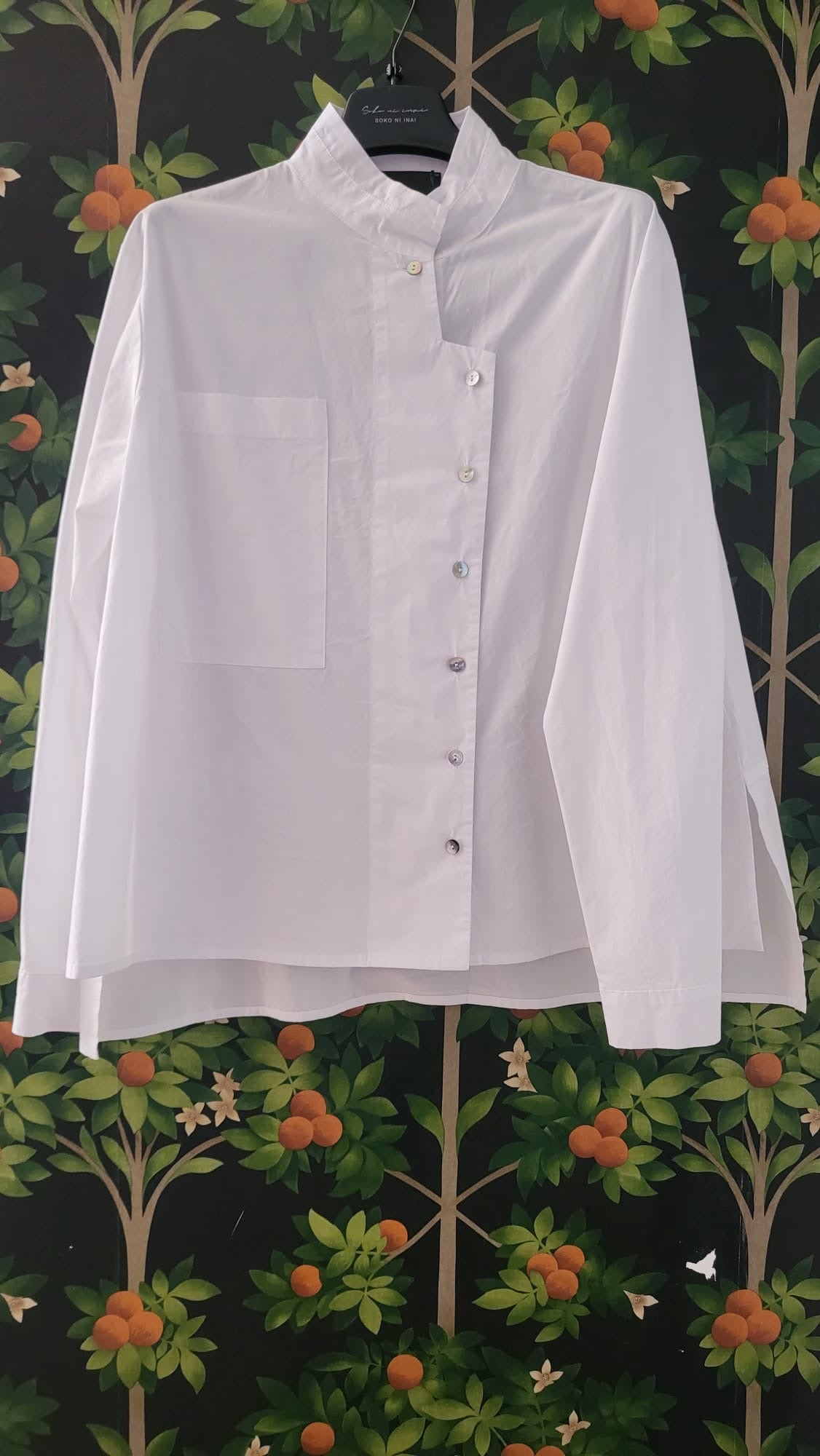 CAMICIA COREANA CON TASCHINO EC879