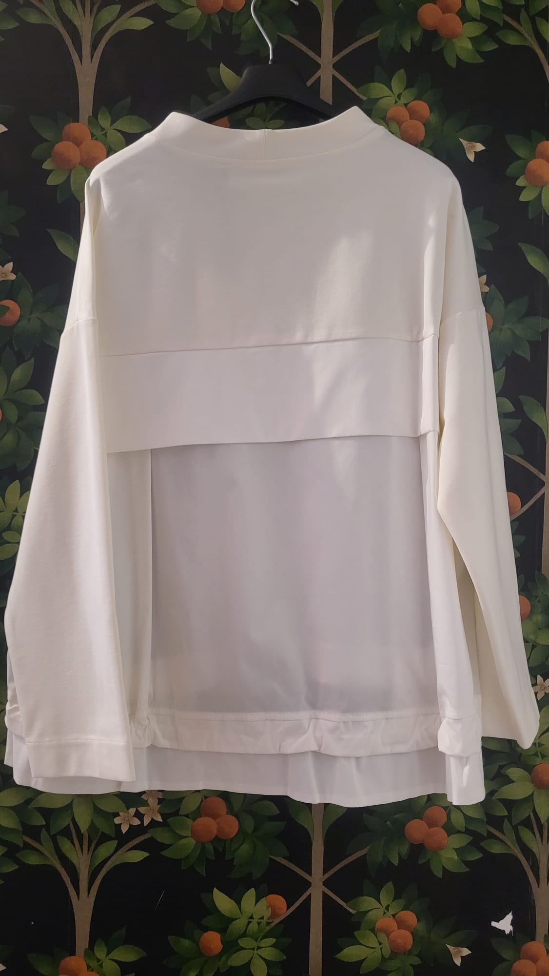 MAGLIA MANICA LUNGA GISEL IN DOPPIO TESSUTO