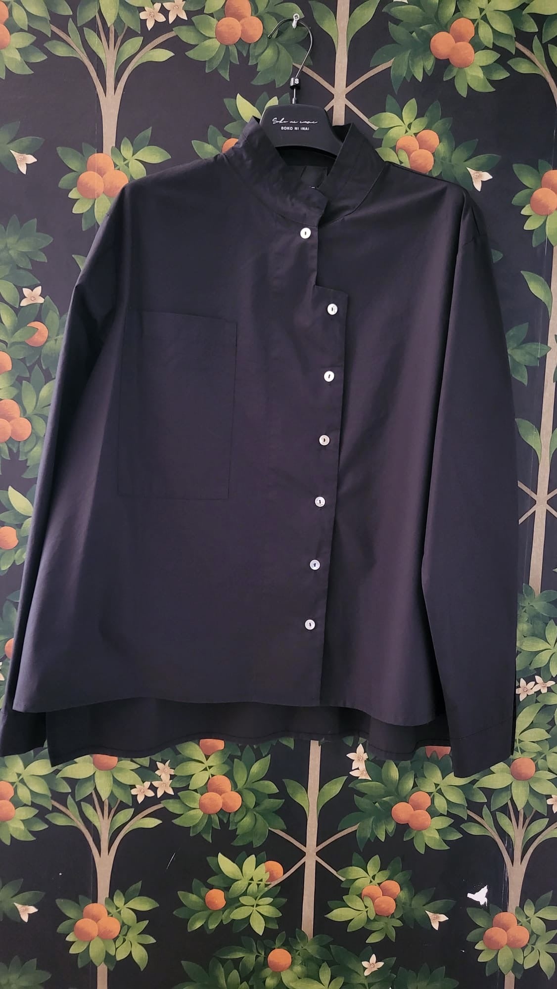 CAMICIA COREANA CON TASCHINO EC879