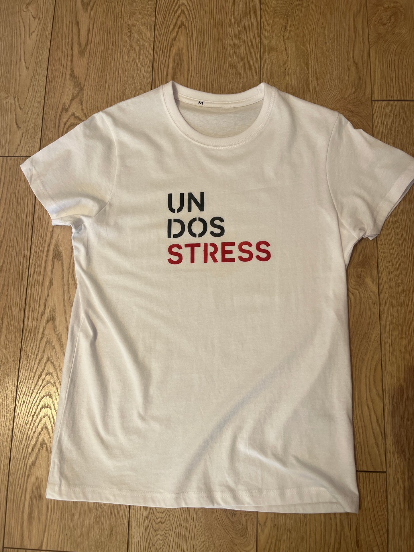 "Un dos stress" T-shirt unisex in cotone