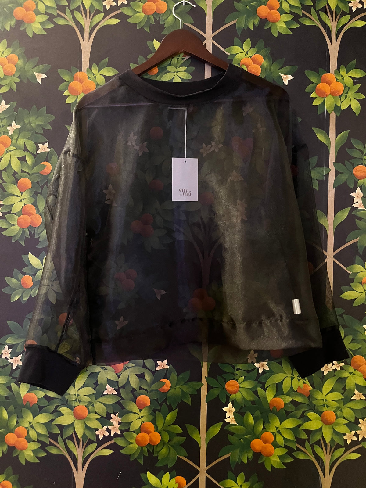 CAMICIA ORGANZA NERA
M22048
