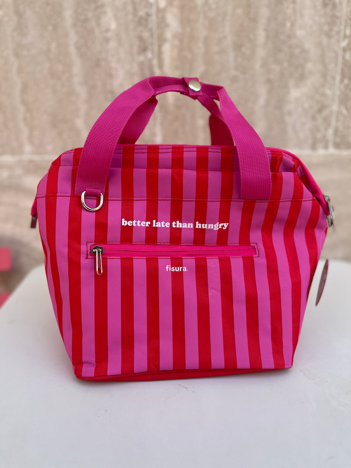 BORSA TERMICA "BETTER LATE THAN  HUNGRY