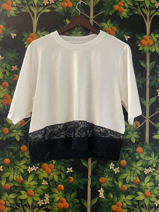 MAGLIA "ALAN" M22069P 
CON POLSI IN PIZZO