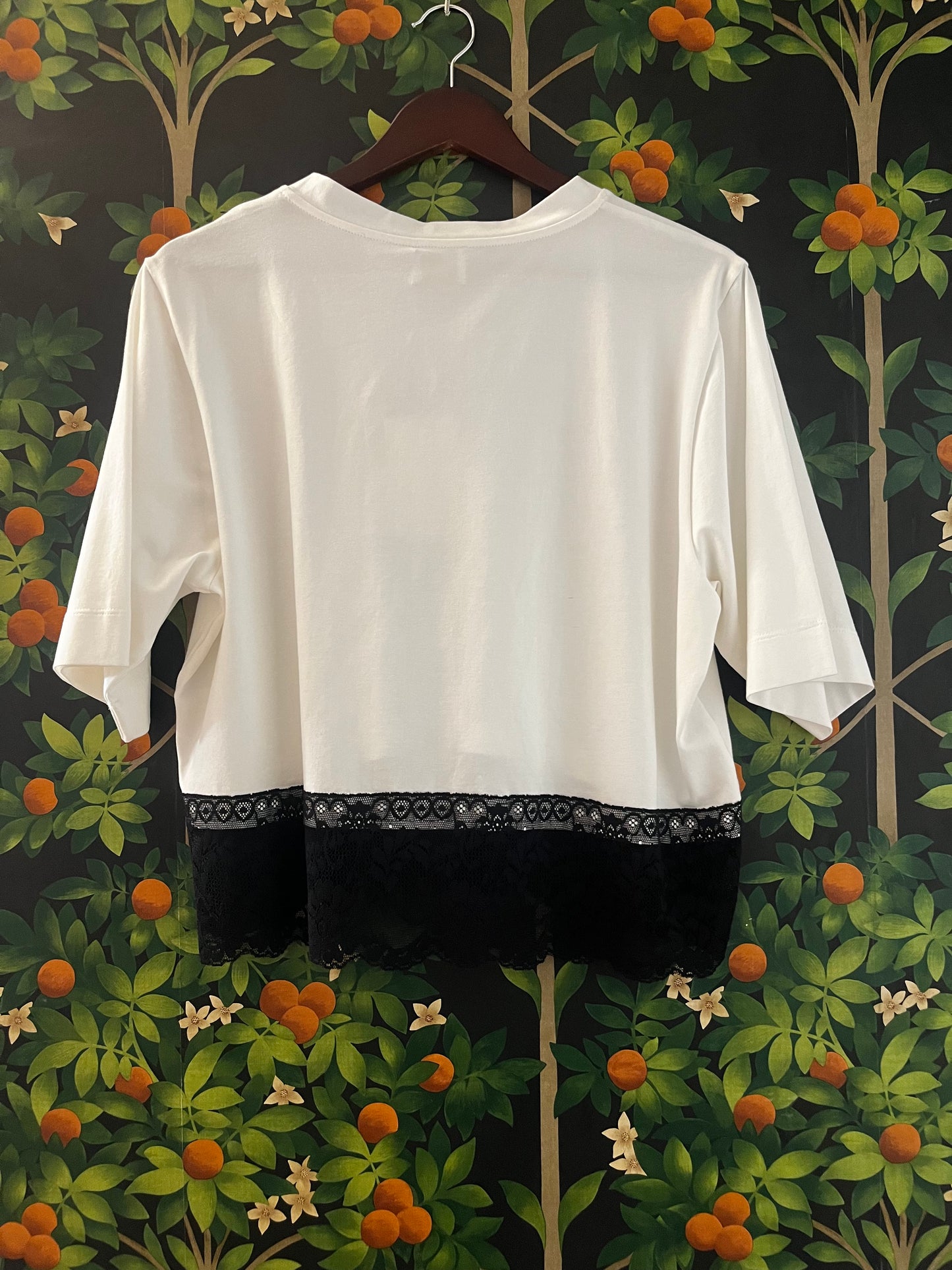 MAGLIA "ALAN" M22069P 
CON POLSI IN PIZZO