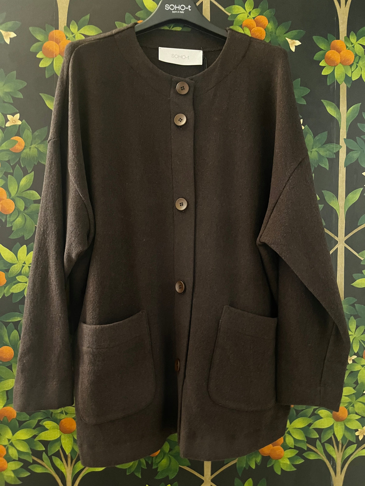 GIACCA CARDIGAN ANGELICA CALDO COTONE CON BOTTONI