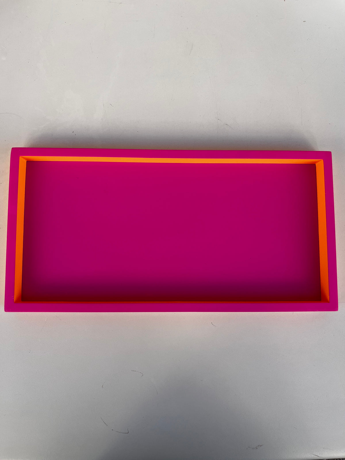 Vassoio neon rettangolare