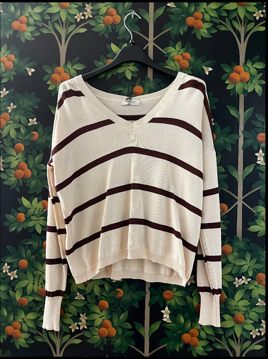 MAGLIA COLLO A V A RIGA MANICA LUNGA 
ART. IT 2617