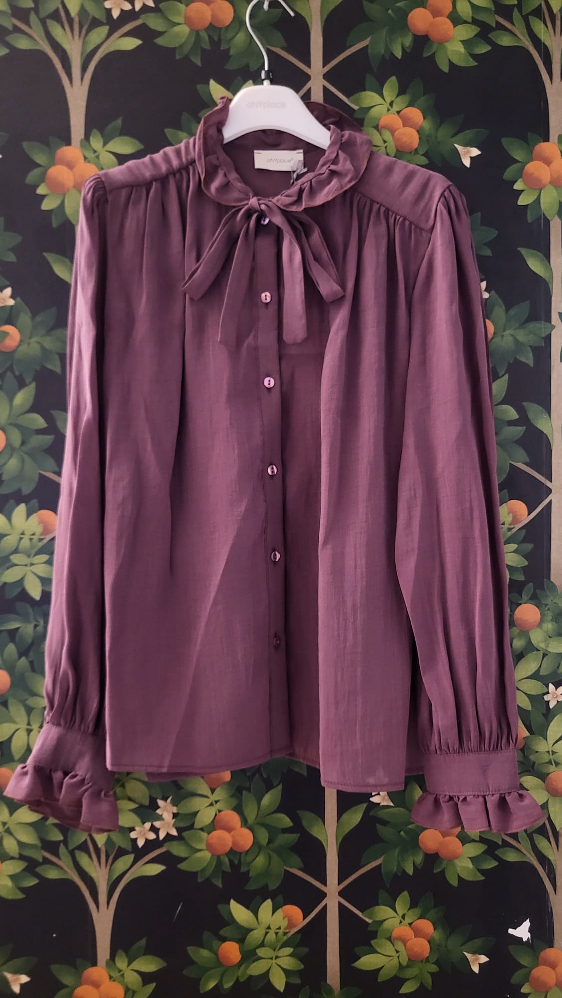 CAMICIA FUSCIACCA AL COLLO-ROUSCHES ART CAN0291239