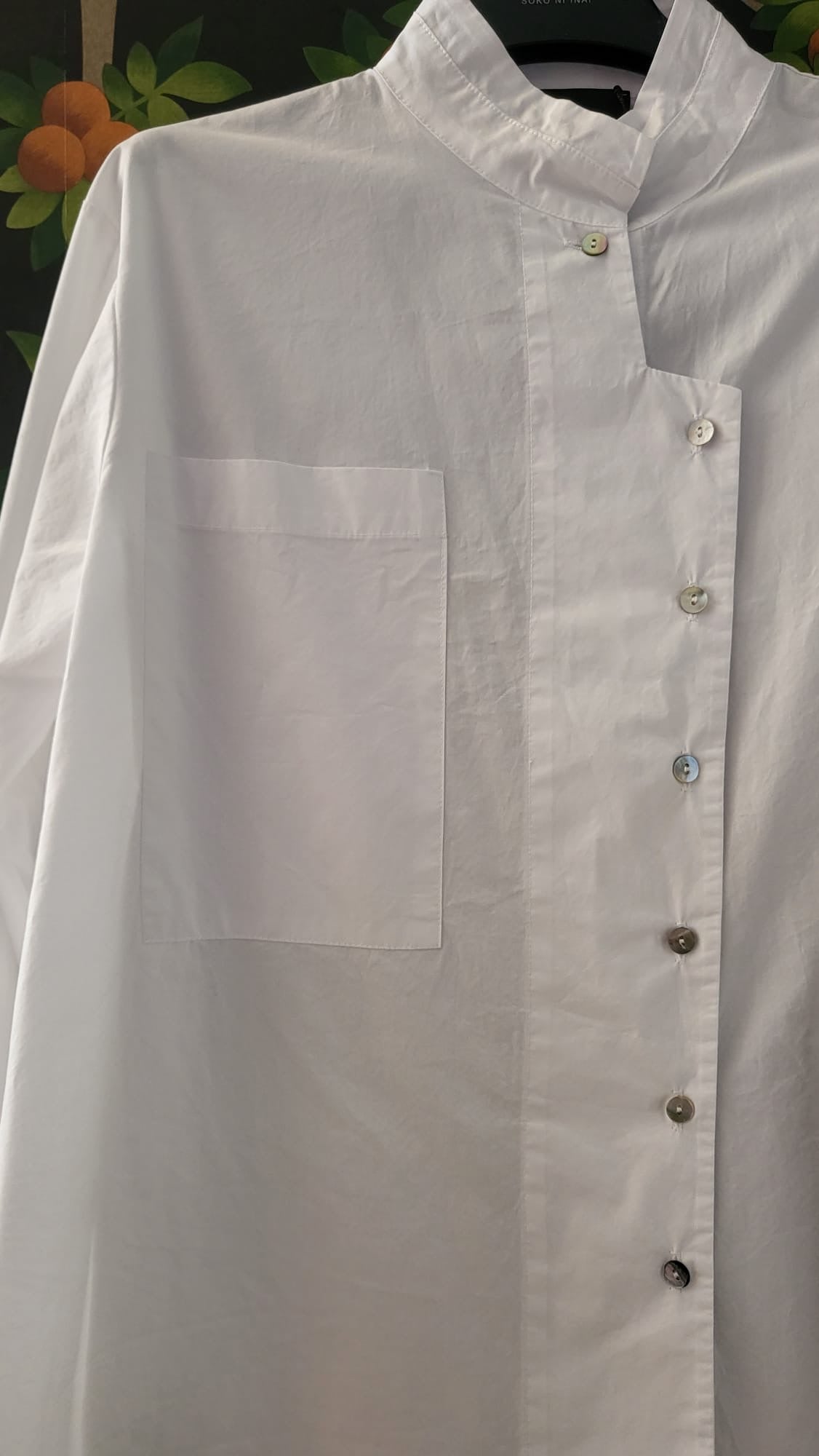 CAMICIA COREANA CON TASCHINO EC879