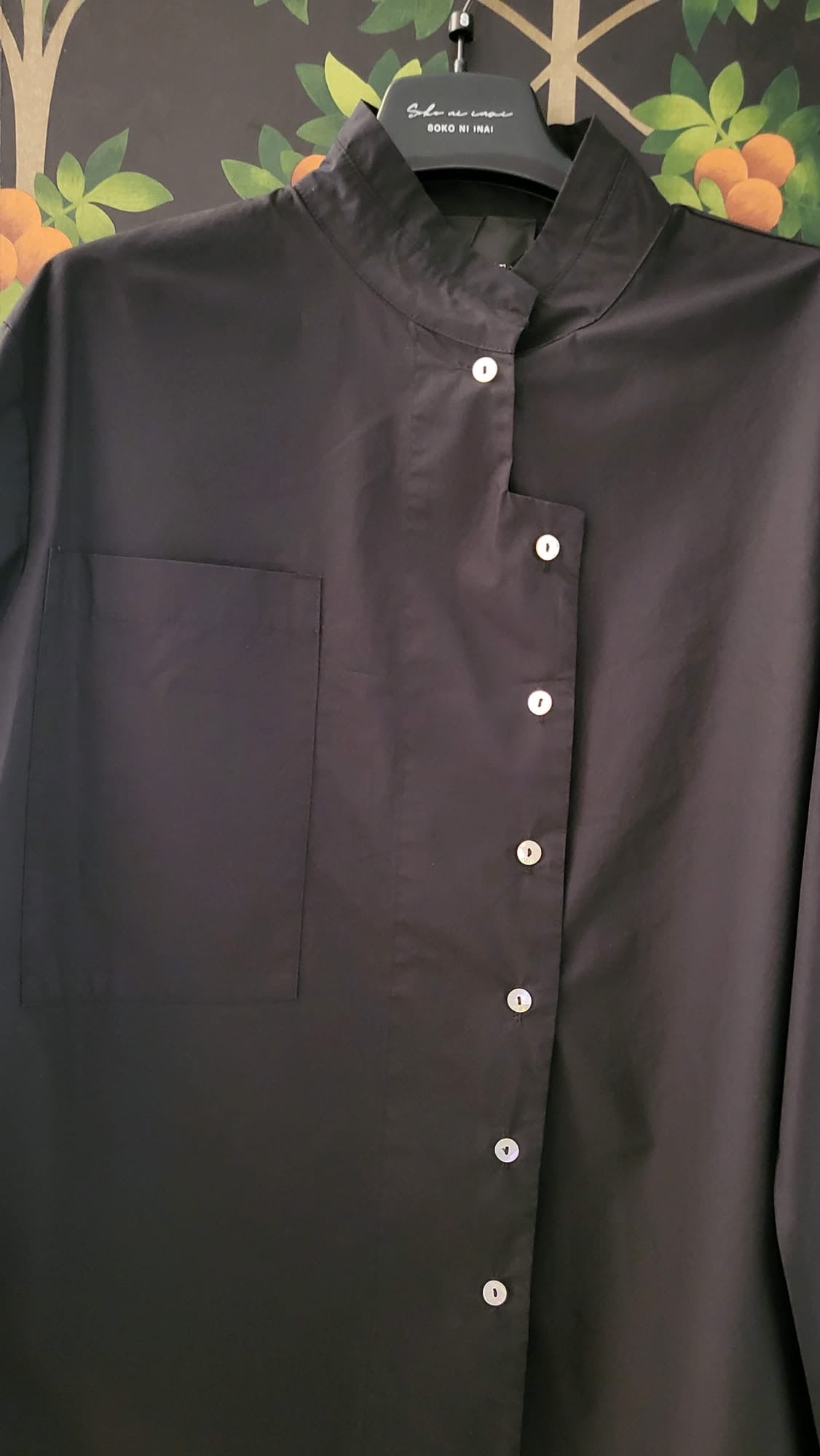 CAMICIA COREANA CON TASCHINO EC879